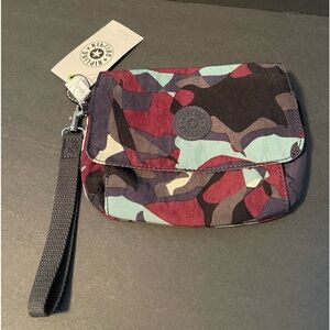 Kipling Selene Camo Wristlet Handbag, NWT
